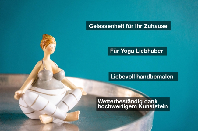 Yoga-Dame Schneidersitz